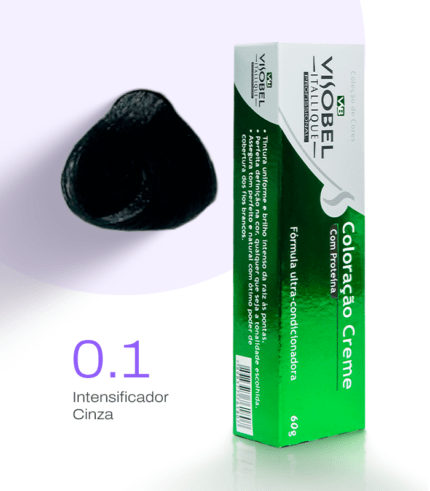 Tinta de cabelo Visobel Itallique Intensificador Cinza 0.1