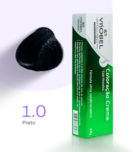 Tinta de cabelo Visobel Itallique Preto 1.0