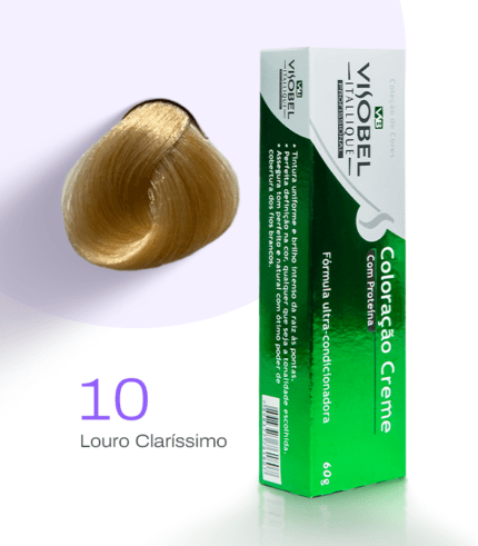 Tinta de cabelo Visobel Itallique Louro Claríssimo 10