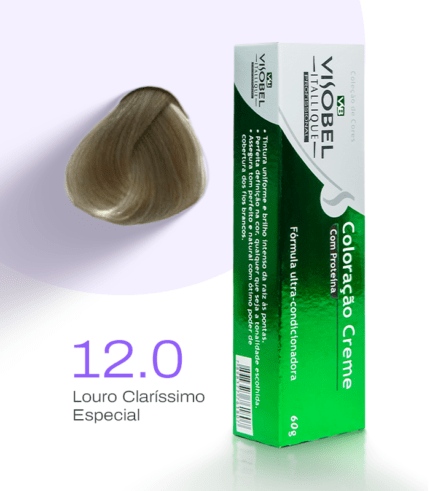 Tinta de cabelo Visobel Itallique Louro Claríssimo Especial 12.0