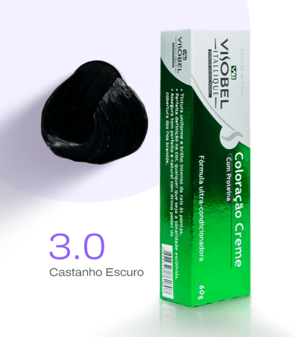Tinta de cabelo Visobel Itallique Castanho Escuro 3.0