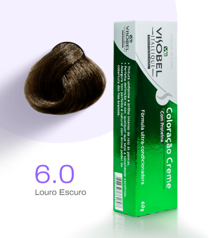 Tinta de cabelo Visobel Itallique Louro Escuro 6.0