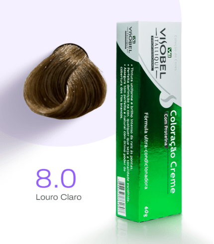Tinta de cabelo Visobel Itallique Louro Claro 8.0